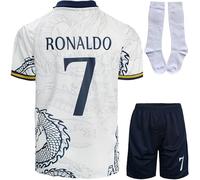 Mokiss No #7 Édition Spéciale Dragon pour Enfants, Shorts, Chaussettes, Tailles Jeune(16,Blanc)