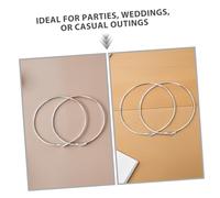 MOKKHNB 10 Paires Boucles Oreilles Grandes Créoles Légères Accessoires Ronds Métalliques pour Femmes Bijoux Mode Élégants pour Mariage et Tenues Décontractées