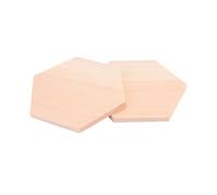 MOKKHNB 10 pièces Lot de Blocs Bois Artisanat Hexagone Pin Planches Brutes pour DIY Décoration et Sculpture Surface Lisse à Peindre Épaisseur