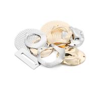 MOKKHNB 10 pièces Pendentifs Cuivre pour Boucles Oreilles DIY Accessoires de Création de Bijoux Simples et Élégants Breloques Mode pour Fabrication de Boucles Oreilles Argent Blanc