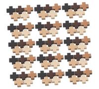 MOKKHNB 100Pièces Lot de Bois Vintage de Croix Pendentifs Religieux pour Création de Colliers et Bracelets DIY