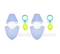 MOKKHNB 2 accessoires de déguisement pour bébé à l'Halloween - Accessoire de cosplay pour révélation du sexe, tétine géante pour adultes (femmes, hommes), mariage, farce, enterrement de