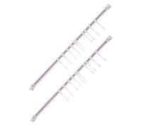 MOKKHNB 2 ensembles Support Mural Coulissant pour Cuisine avec Crochets Adhésifs Rack pour Ustensiles Serviettes et Accessoires Installation sans Perçage Facile et Stable