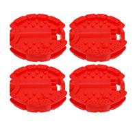 MOKKHNB 2 Paires Pédales de Tricycle pour Garçon et Filles de Rechange Abs Rouge,