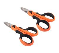 MOKKHNB 2 Pièces Ciseaux à Tresse de Pêche en Acier Inoxydable, Coupe-Fil Portable et Sûr pour Appâts et Leurres en Eau Douce et Eau Salée