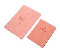 MOKKHNB 2 Pièces Protège-certificat de Naissance Bébé, Couverture du Certificat de Naissance, Pu, Rose, Design Portable, Organisation Facile, Protection Complète, pour Documents
