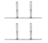 MOKKHNB 2 Pièces Support Design Modulaire Mural pour Acier Inoxydable Plateau de Drainage, Compatible été Vacances Trous Pré-percés et Revêtement Unités Extérieures de Climatisation