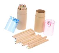 MOKKHNB 24 pièces Couleurs Crayons Aquarellables pour Garçon Fille de Crayons de Couleur Pratiques Pinceaux de Peinture Portables pour Dessin et Coloriage