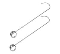 MOKKHNB 2pièces Crochet à Viande Acier Inoxydable Forme De j Pour Suspendre Saucisses Bacon Fumer Côte Sécher Griller Barbecue
