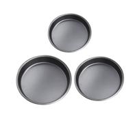 MOKKHNB 3 pièces Set de Plaques à Pizza Rondes Antiadhésives Moules Ronds de Cuisson pour Four Ustensiles Pâtisserie Faciles à Nettoyer Plateau pour Pizza et Desserts