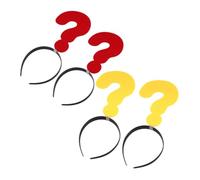 MOKKHNB 4 Pièces Accessoires de Cheveux de Point Interrogation Headbands Amusants pour Fêtes Cosplay et Photo Booth Décoratifs Ludiques pour Événements Festifs