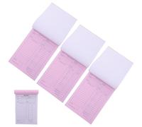 MOKKHNB 4 Pièces Carnet de Reçus pour Entreprises, Bloc-notes de Factures Commerciales 2 Parts, Papier, 4 Livres, Suivi des Commandes Paiements pour Boutique et Petite Entreprise