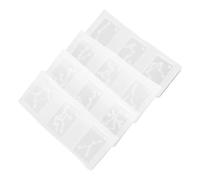 MOKKHNB 4 Pièces Moules en Silicone pour Artisanat DIY Forme Constellations pour Fabrication de Pendentifs Matériau Silicone Couleur Blanc Adapté aux Garçon et Filles