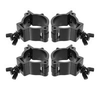 MOKKHNB 4pcs Pinces de Fixation pour Projecteurs de Scène en Alliage D'aluminium Noir O Forme Haute Résistance Sécurité pour Éclairage Dj sur Scène