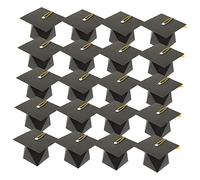 MOKKHNB 50 Pièces Boîte à Bonbons Forme de Chapeau de Doctorat Boîte de Multi pour Événements de Remise de Diplômes et Décoration et pour Vos Invités