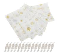 MOKKHNB 500 Feuilles de Papier D'emballage Papier Créatif Thème Noël Emballage Spécial pour Bonbons et Nougats pour Fête de Noël pour Friandises Maison