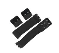 MOKKHNB 8 pièces Extensions de Soutien Réglables Bandes Élastiques Confortables et Extensibles pour Perruques Ajusteur Souple Noir pour Femmes et