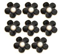 MOKKHNB Accessoires Décoratifs DIY pour Chaussures et Bandeaux en Alliage de Zinc, Fleurs Camélia Élégantes, Lot de 8 Pièces pour Bricolage et Décoration Artisanale