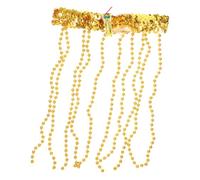 MOKKHNB Bandeau Serpent Doré à Paillettes Perlé en Plastique, Accessoire Déguisement Égyptien Femme pour Fête Costumée Halloween Carnaval, Couvre-chef 25x20 Cm Style Antique