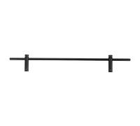 MOKKHNB Barre de Renfort métallique Flottante pour étagère - Rails de galerie de 8 mm pour étagères - Barres de sécurité Noires pour armoires, avec vis, pour présentoir à Bouteilles de vin et
