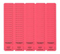 MOKKHNB Billets de Tombola Rouges en Papier Lot de 200 Pièces 200 pour Jeux de Tirage Sort pour Soirées et Événements Festifs