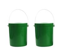 MOKKHNB Boîte à appâts 2 pièces en PVC avec Ventilation, Accessoire de pêche léger pour vers et leurres, Anti-Chute, Parfait pour Aller pêcher en extérieur