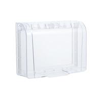 MOKKHNB Boîte de Prise Électrique Étanche Couvercle de Prise Intérieure Étanche Plastique Transparent Installation Adhésive pour Murale Toilettes et Extérieur