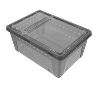 MOKKHNB Boîte Nourrissage Reptile Terrarium Portable Transparent Cage Élevage Mygales Compacte et Sécurisée pour Araignées et Petits Reptiles