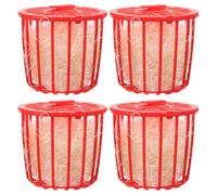 MOKKHNB Bols de Nidification pour Oiseaux Lavables et Respirants 4pcs en Plastique et Jute Adaptés pour Nid en Cage Creuse à Domicile Animalerie