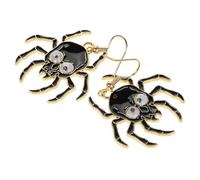 MOKKHNB Boucles D'oreilles Araignée Halloween pour Femme, Design Créatif en Alliage Émail, Accessoires Festifs pour Célébrations à Thème, Style Adorable et Original