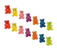 MOKKHNB Boucles D'oreilles Clous Pour Femmes Et Filles Colorées D'ourson Fantaisie, Légères Et Petites, 7 Paires Multicolores, Bijou Pour Anniversaires Et Usage Quotidien