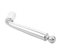 MOKKHNB Bouton en Métal Chromé pour Support de Microphone Filetage M10, Surface Nickelée Lisse et Ajustement Précis de L'angle pour Enregistrement Vocal et Diffusion en Direct