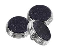 MOKKHNB Boutons à Doigts pour Trompette 3pcs en Abs Noir, Remplacement Piston Bouton-poussoir pour Instrument de Musique, Accessoire Pratique pour Trompette