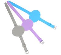 MOKKHNB Bracelet à Claquer en Silicone Réutilisable 3pcs, Bloc-notes de Poignet Effaçable pour Adultes, Design Pratique et Mode pour Rappel Quotidien