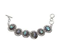 MOKKHNB Bracelet Coquillage Bohème pour Femme Design Réglable à Triple Boucle en Alliage, Style Vintage Coloré pour Cosplay et Présents de Célébration