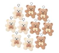 MOKKHNB Breloques Ours en Résine 24Pcs pour DIY Pendentifs Colorés Accessoires Kawaii pour Colliers et Bracelets pour Filles et Bricolage
