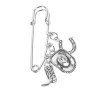 MOKKHNB Broche Western Femme en Pince à Châle Vintage Accessoire de Mode pour Cardigan et Robe Élégant et Pratique Unique