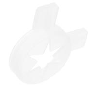 MOKKHNB Buses Étoile et Flocon Embouts de Machine à Glace Blancs Accessoires pour Sorbetière Électrique Usage Culinaire