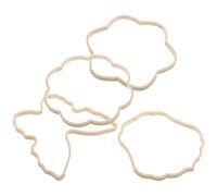 MOKKHNB Cadres de Ventilateur à Main Soi-même 4pcs en Abs Formes Traditionnelles en Forme D'insecte et Fleur, Décorables pour Peinture sur Tissu et Art à L'aiguille
