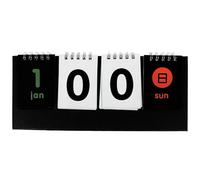 MOKKHNB Calendrier Perpétuel Design Moderne en Papier Réutilisable Bureau Noir de Bureau Fonction Compte à Rebours et Forme Debout pour Décorer une Pièce Plusieurs styles Plusieurs styles