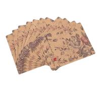 MOKKHNB Cartes de Présentation pour Bijoux 100 Pcs 5.1x6.3 Cm Papier Motif Marbre Floral pour Boucles D’oreilles et Colliers Rangement et Emballage Artisanat
