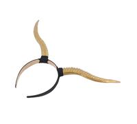 MOKKHNB Coiffe Gothique Serrage-tête Corne D'antilope En Résine Bronze Ancien Pour Cosplay Halloween, Accessoires Cheveux Femme, Design Léger Et Confortable, Taille