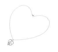 MOKKHNB Collier Pendentif Patte de Chat en Acier Inoxydable Argenté, Léger et Élégant, Bijou Cœur pour Amoureuse des Animaux, Porté Quotidien ou Occasions Formelles