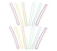 MOKKHNB Colliers Plastique Fluo 12 Pièces Pour Carnaval Et Fêtes Thème Vintage Années 70-80 Accessoires Confortables