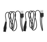 MOKKHNB Cordon de Charge pour Rasoir Électrique Connecteur de 8, en Caoutchouc et Cuivre, Pack de 2pcs, Résistance Thermique Élevée, Compatible Tondeuse et Rasoir