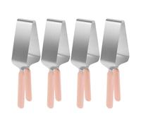 MOKKHNB Coupe-gâteau en Acier Inoxydable 4pcs Léger et Facile à Utiliser, Pince Triangulaire pour Découpe et Transfert de Parts Lors de Fêtes et Mariages