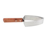 MOKKHNB Coupe-melon : Coupe-pastèque triangulaire en acier inoxydable - Outil de découpe pour melon cantaloup avec manche en bois - -fruits idéal pour les pique-niques et barbecues d'été