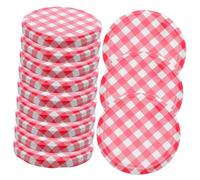 MOKKHNB Couvercles De Bocaux Hermétiques En Métal 40 Pièces, Diamètre Standard, Étanches Et Interchangeables, Accessoires Pour Bocaux De Confiture, Conservation Alimentaire, Usage Domestique