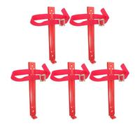 MOKKHNB Crochets muraux pour extincteurs 2kg/3kg/4kg Lot de 5 Supports Robustes en Fer avec Sangle réglable, Usage Domestique et Bureau