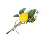 MOKKHNB Décoration de citron simulé décorations décor de plateau de citron faux réaliste branches décoration branche de fruits de simulation Décoration de printemps Plastique Jaune